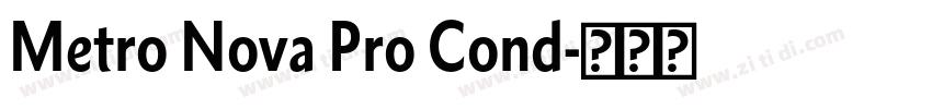 Metro Nova Pro Cond字体转换